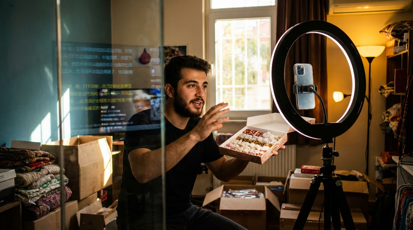 Türk ürünleri Çin canlı yayınında satılırken